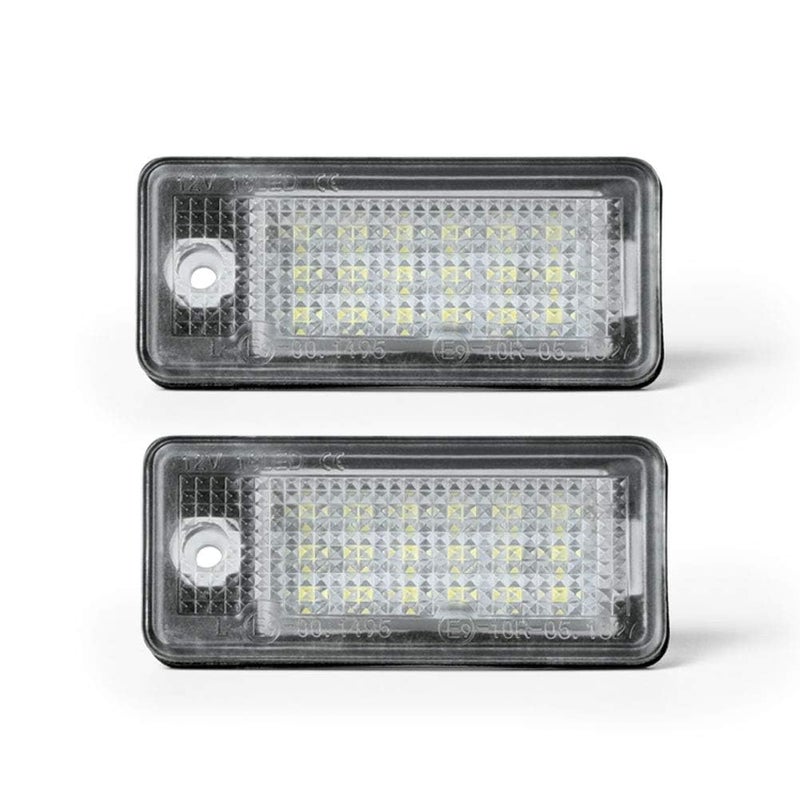 Gempro أضواء لوحة الترخيص LED من جيمبرو لسيارات أودي A3 S3 A4 S4 A6 S6 A8 S8 Q7 RS4، أضواء لوحة الأرقام، 6000K أبيض زينون، عبوتين - Image 3